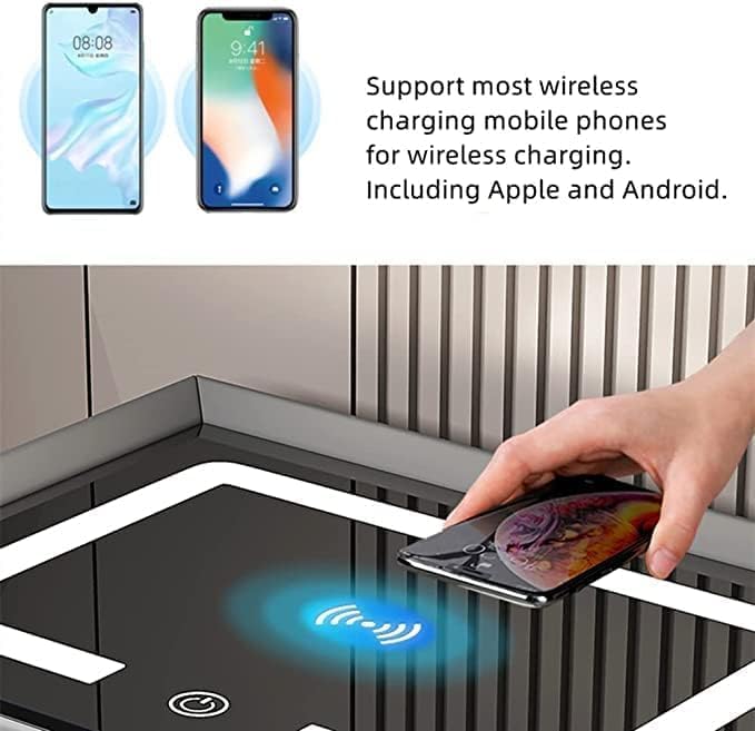 Smart Nightstand Table with Wireless Charging Station