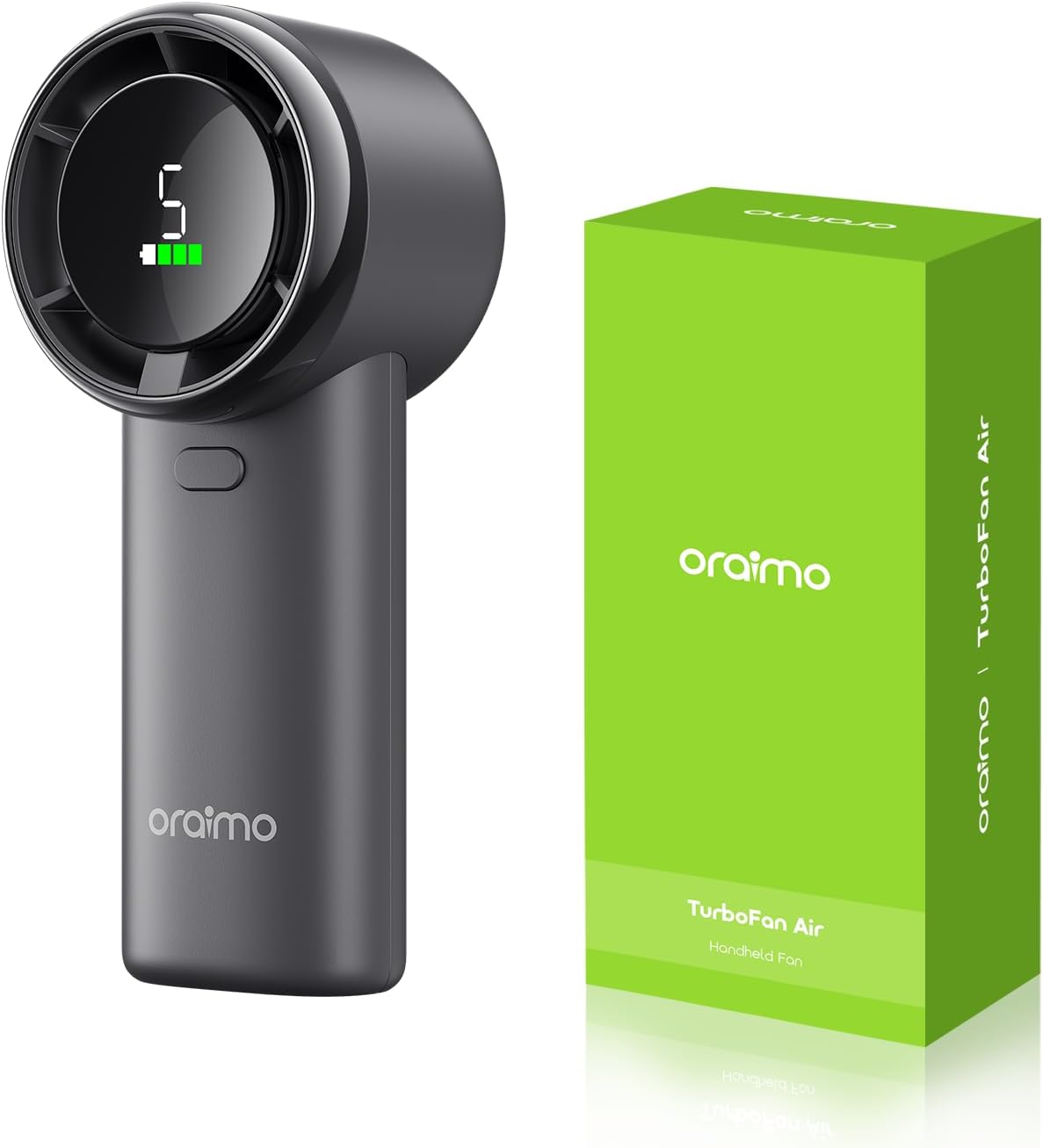 Oraimo Portable Handheld Fan,5 Gear Wind Hand Fan with long working time