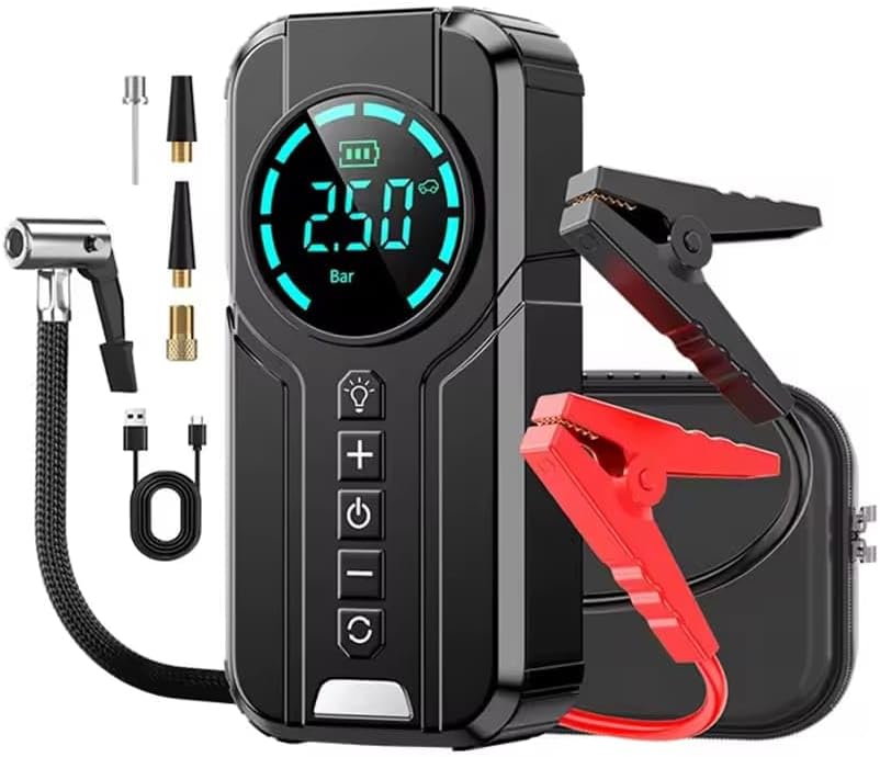 Portable car jump start with Air pump
