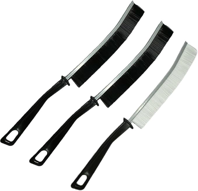 Long Handle Cleaning Brush Set, 3 Pack, Black