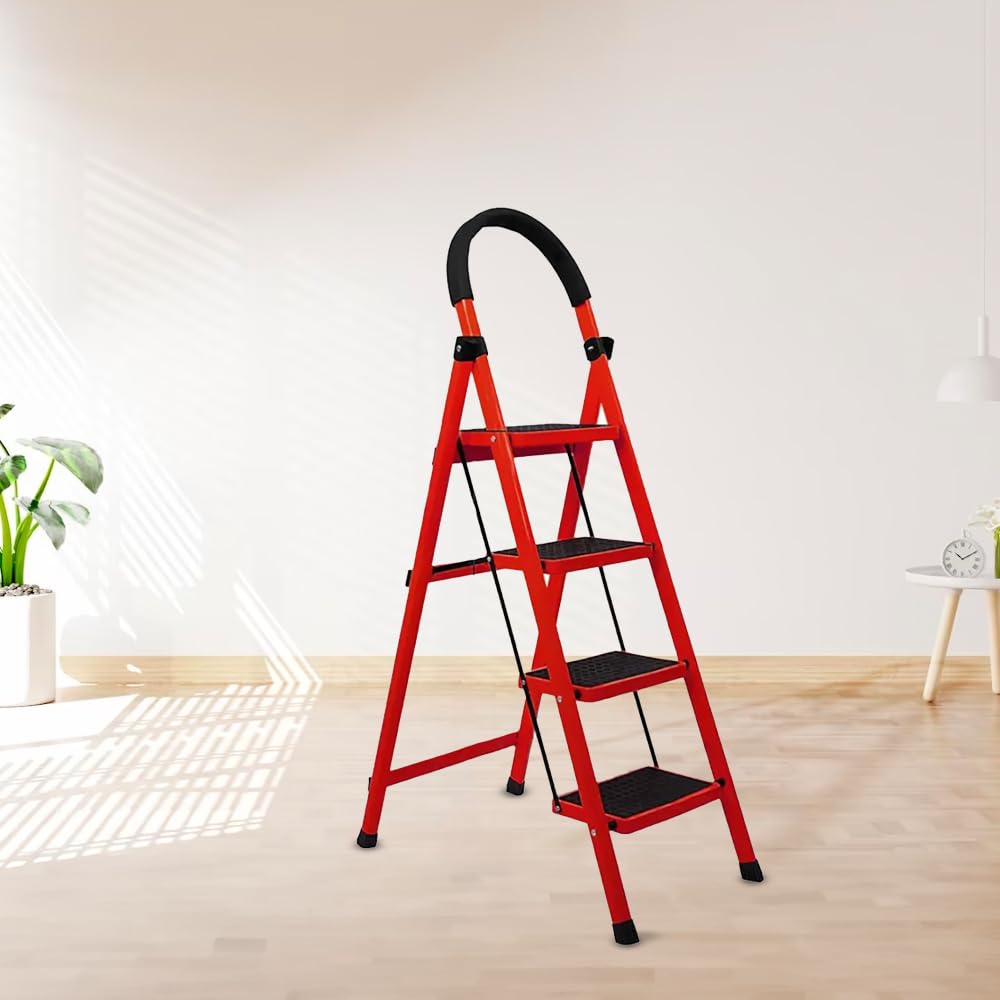 🪜 4-Step Foldable Stool Ladder – Safe, Strong &amp; Space-Saving