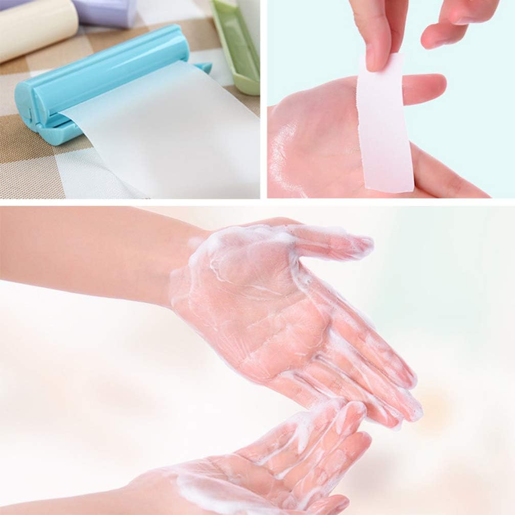10pcs Travel Soap Sheets Disposable Hand Wash Soap Flakes