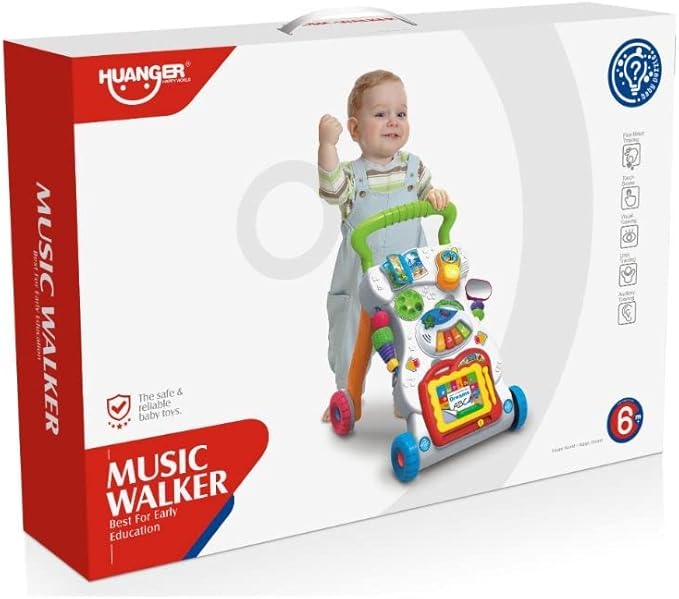 Baby Sit-to-Stand Learning Music Walker Trolley for toddlers 9moths plus (very durable)