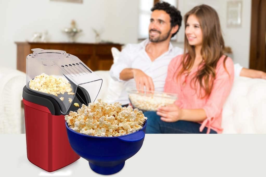 Hot Air Popcorn Popper no Oil , Healthy and Delicious Popcorn in just Minutes