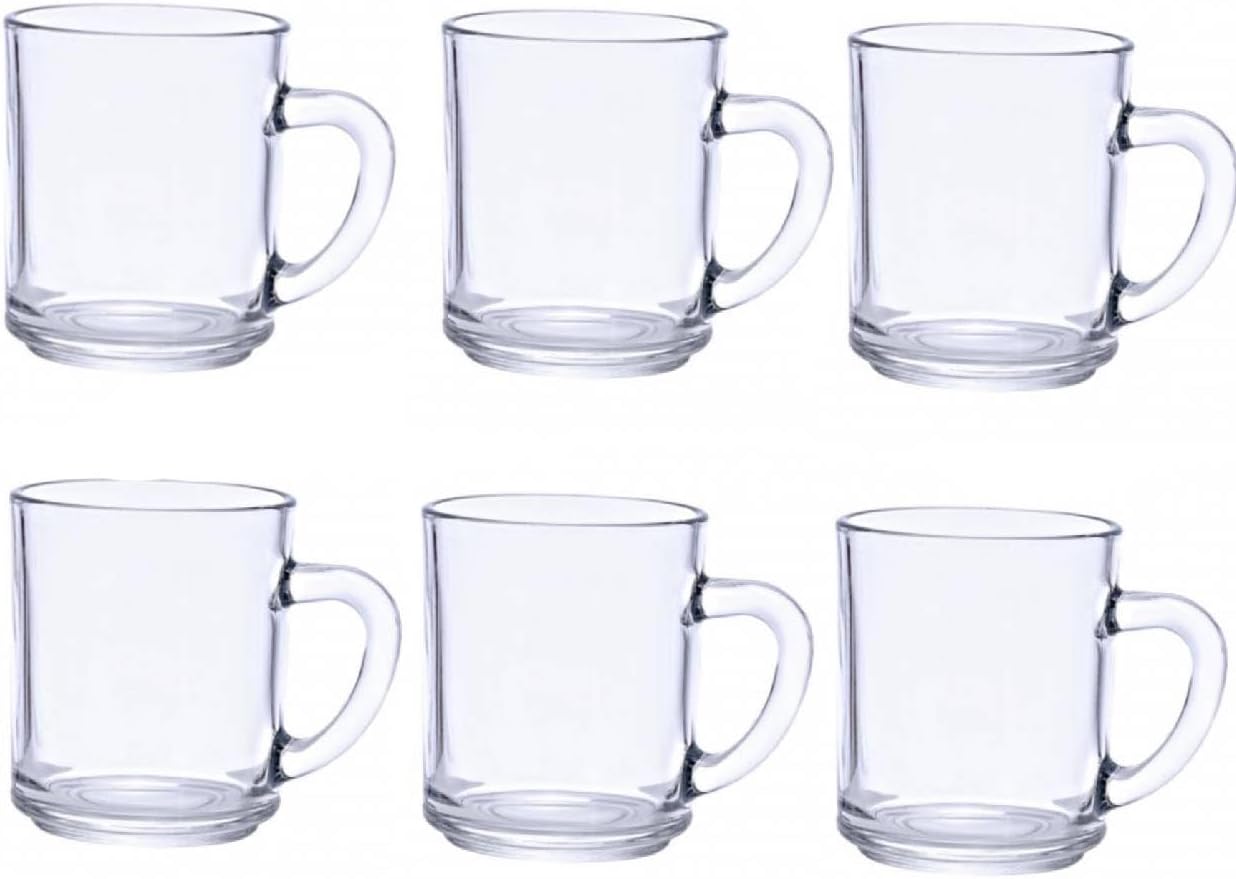 Portal Clear Glass Tea Cup - 200 ml - 6 Pieces
