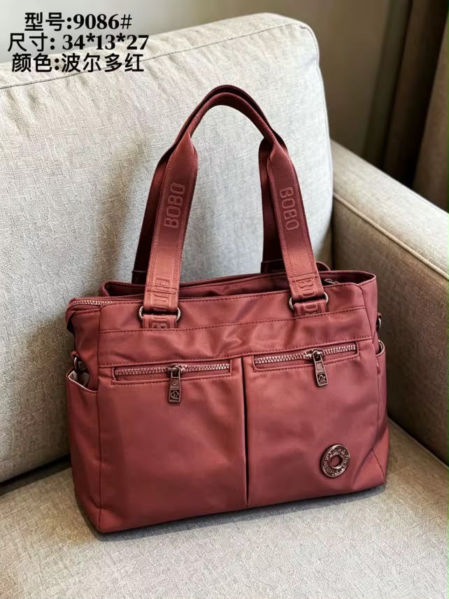 Women’s Multi-Pocket Tote Bag with Shoulder Strap