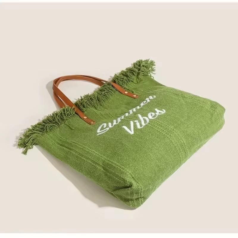 Women’s Fringe Tote Bag – Stylish Everyday Shoulder Bag