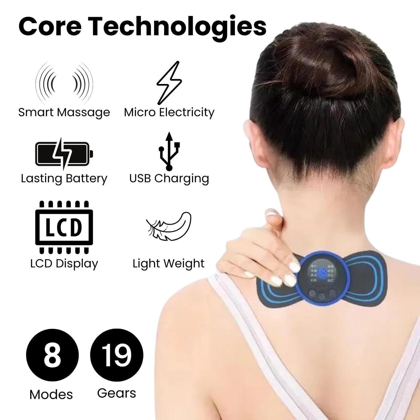 2 Sets Mini Massager , Portable Electric Body
