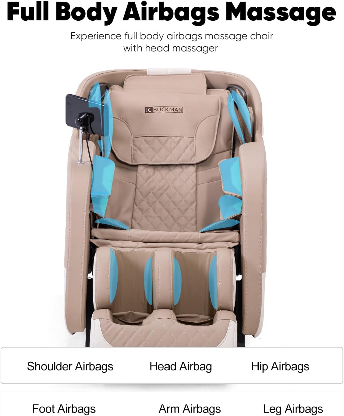 Full Body Massage Chair Recliner with 6 Auto Programs