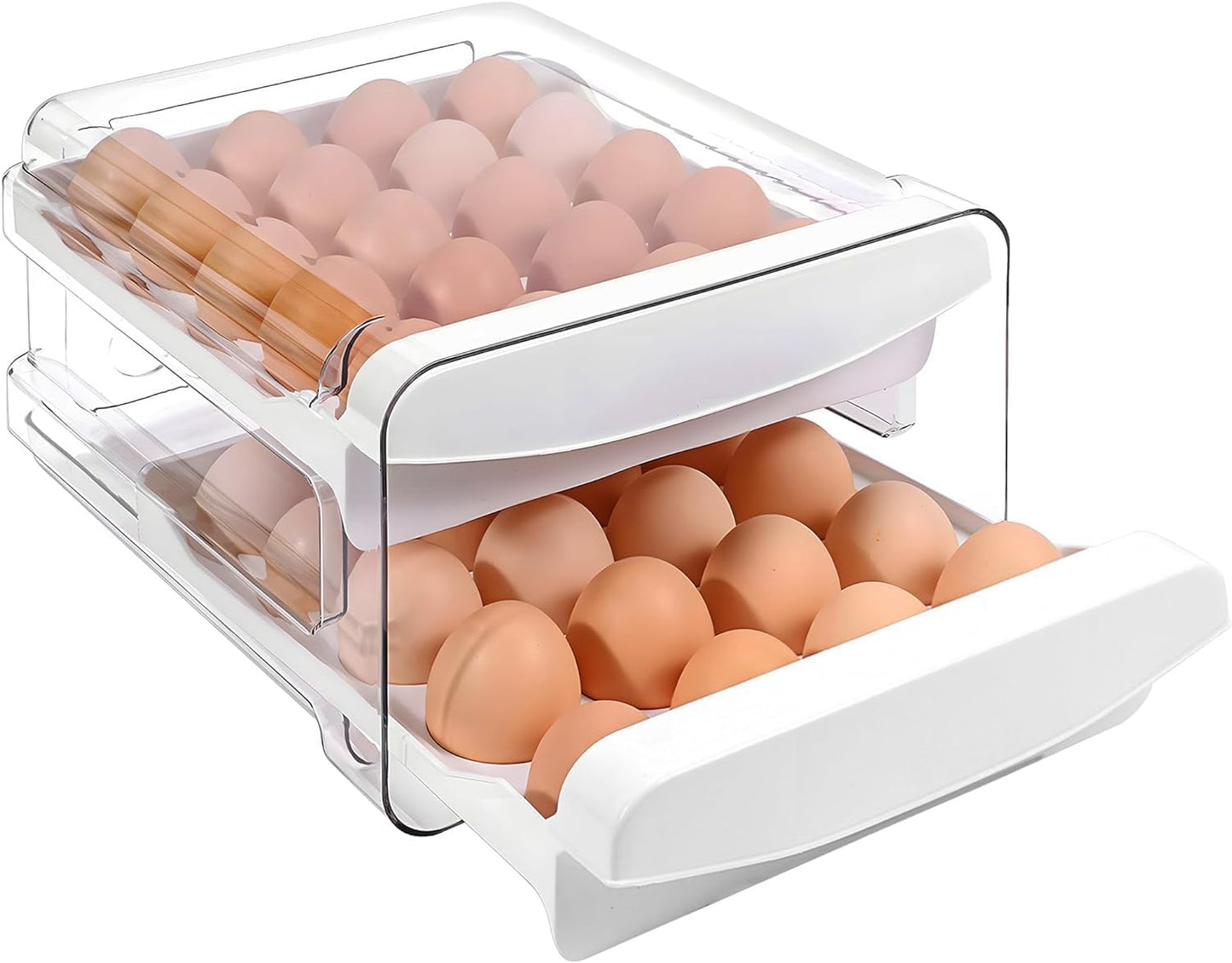 Egg Holder for Refrigerator, 40 Capacity Egg Storage