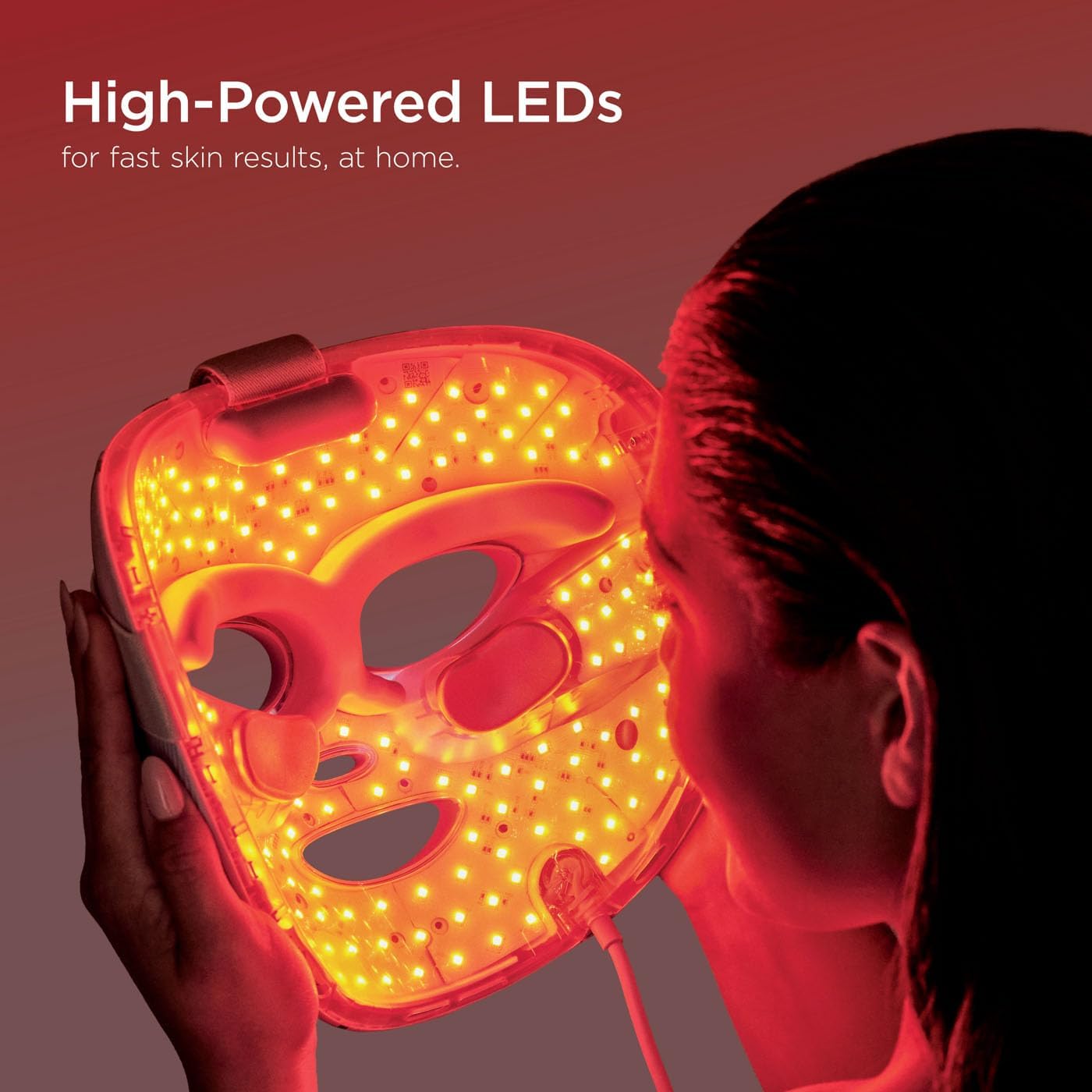 Shark CryoGlow LED Face Mask with Under-Eye Cooling, Anti-Ageing & Blemish Repair, Red & Blue LED, Infrared Light Therapy, Remote Control, Lilac...