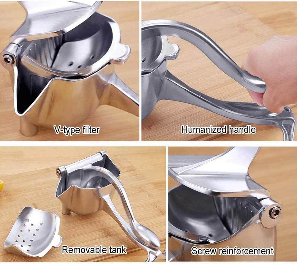 Premium Stainless Steel Manual Juicer – Effortless Squeeze, Maximum Juice!
