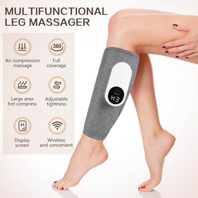 Calf Air Compression Massager for Circulation and Pain Relief, Leg Massager