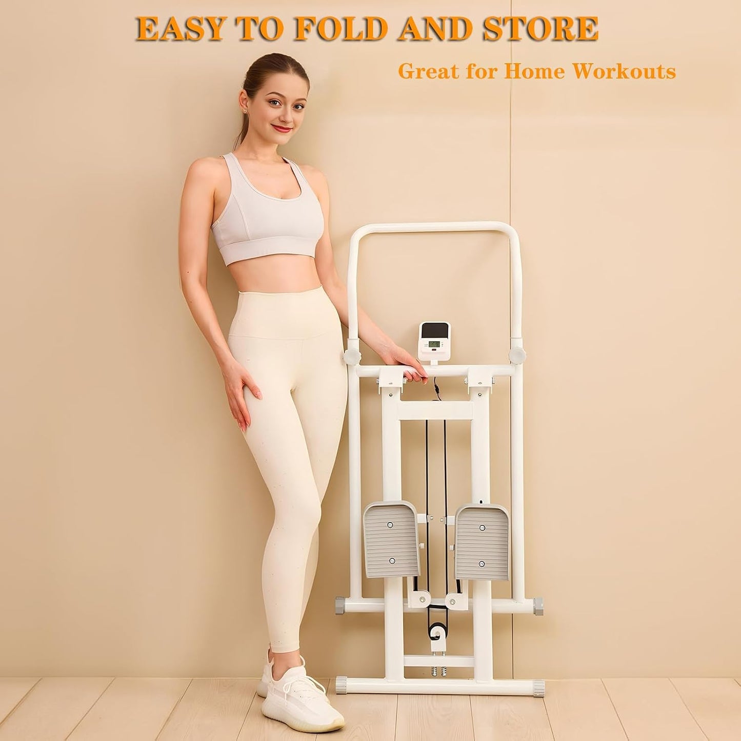 Foldable Stair Stepper, Vertical Stair Climber Exercise Machine