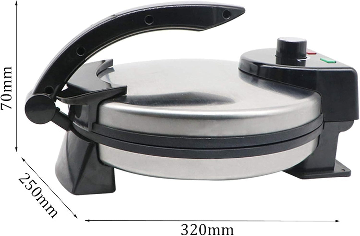 Chapathi Master Non-Stick Roti maker | Flat Bread Maker | Adjustable Temperature Knob | Stainless Steel
