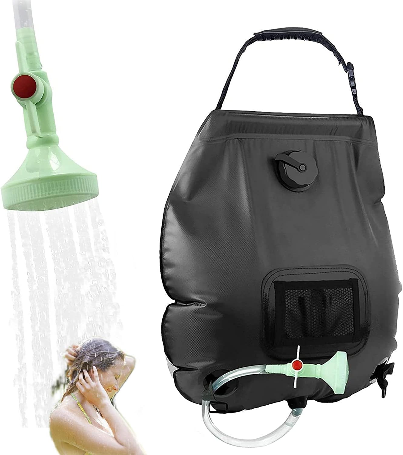 Solar camping Shower Bag, 5 Gallons/20L Camping