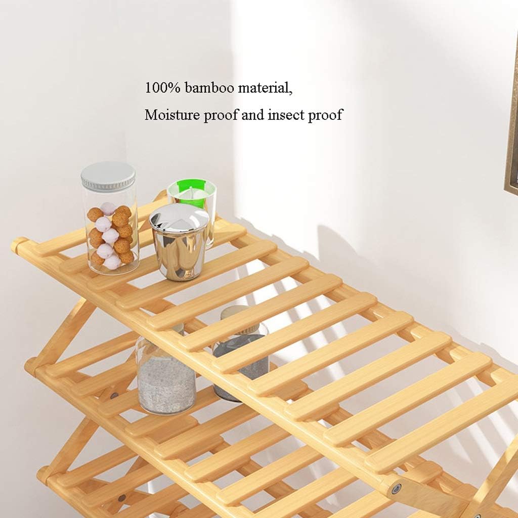 Simple Retractable Wooden Shoe Storage Rack for Living Room