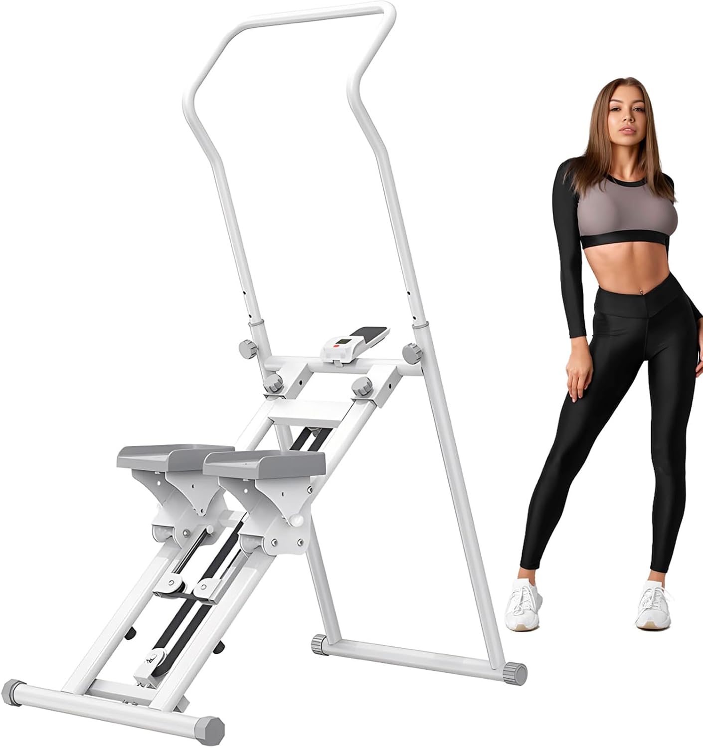 Foldable Stair Stepper, Vertical Stair Climber Exercise Machine