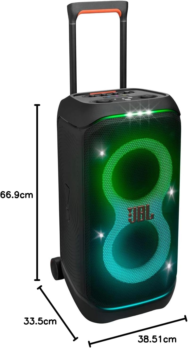JBL PartyBox Stage 320 Pro Sound, Futuristic Lightshow, 18H Playtime (NO MIC)
