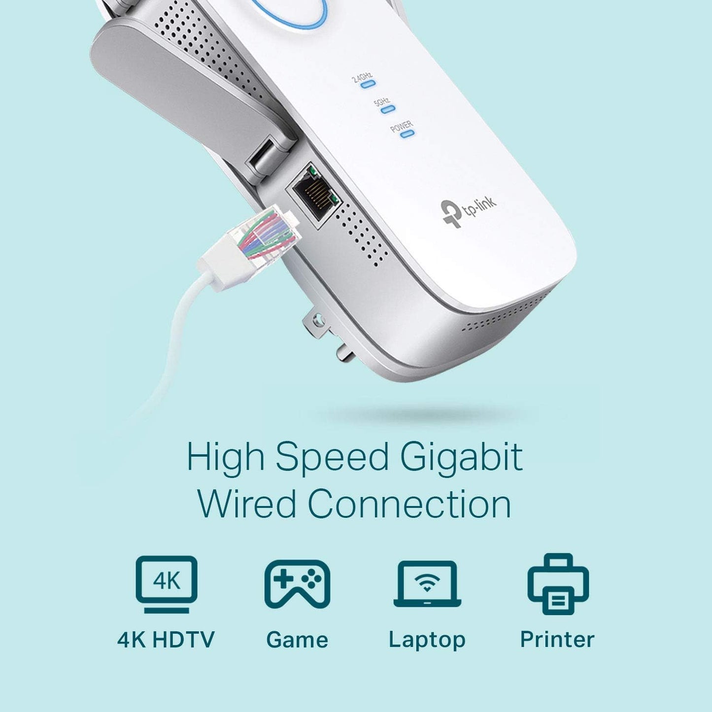 Wifi Extender Up to 2600Mbps, Dual Band WiFi