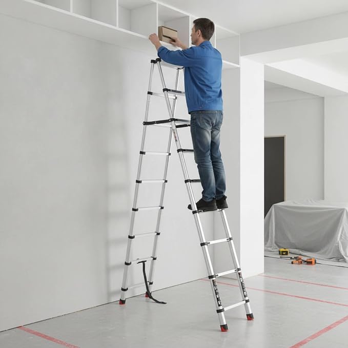 Ladder Aluminum Folding Ladder Telescopic Stepladder