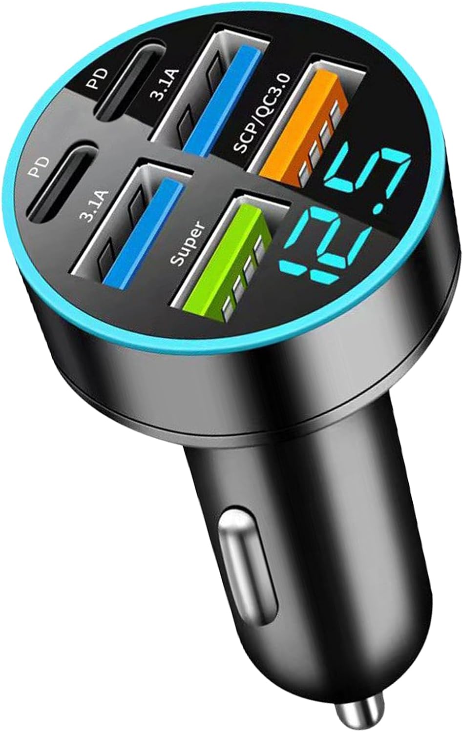Total 66W Intelligent Car Charging Multi Port Rapid Car Charging