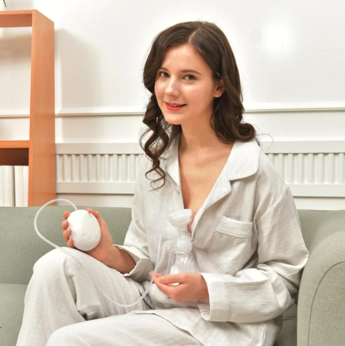 Double Electric Breast Pumps Powerful Nipple Suction