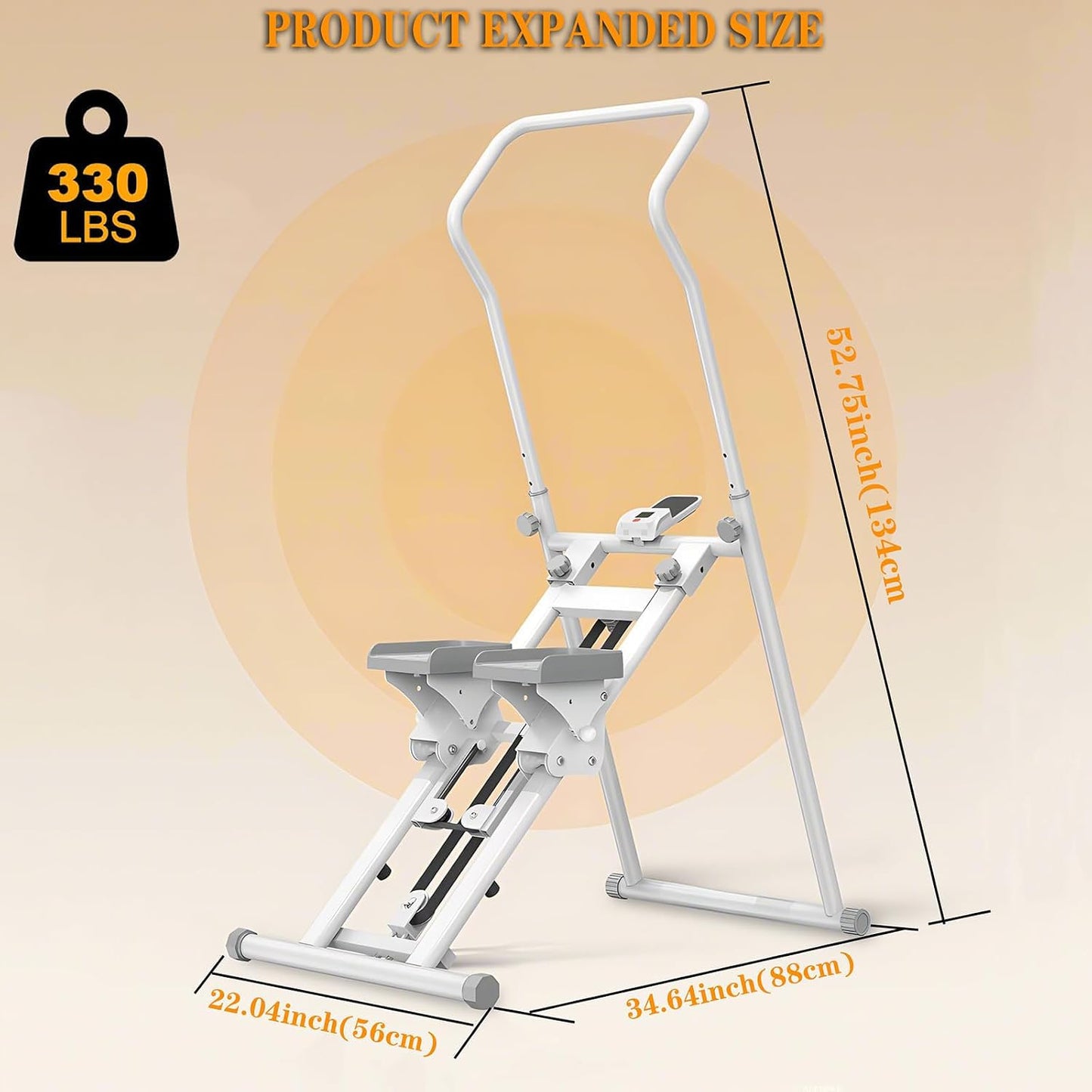 Foldable Stair Stepper, Vertical Stair Climber Exercise Machine
