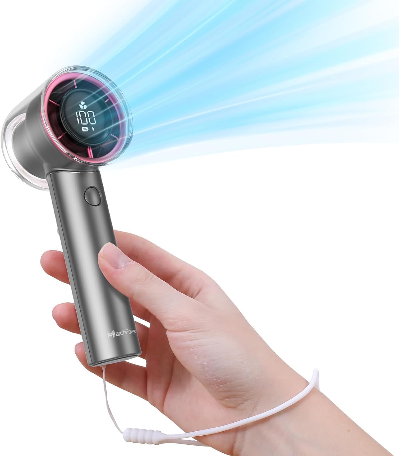 Portable Handheld Fan with Adjustable High Speed