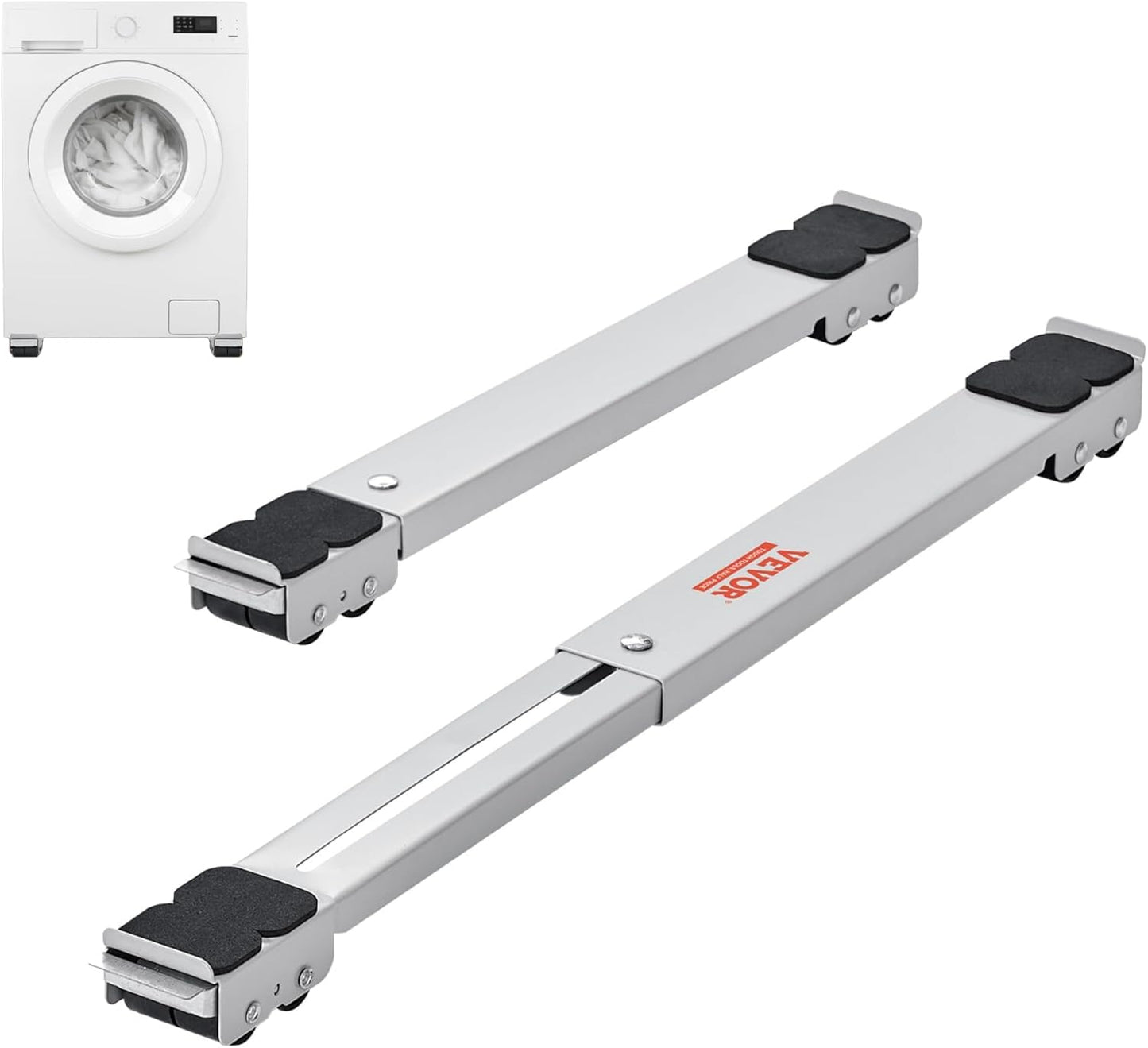 2PCS Heavy-Duty Adjustable Appliance Roller Stand (Supports 200KG+)