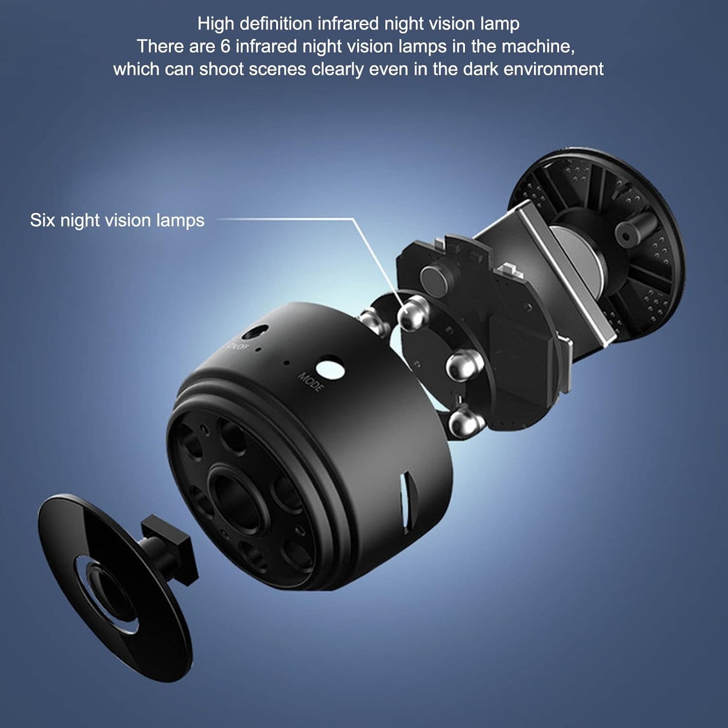 Mini WiFi Hidden Cameras,Wireless Spy Cameras with Video Live Feed / baby Nanny cam