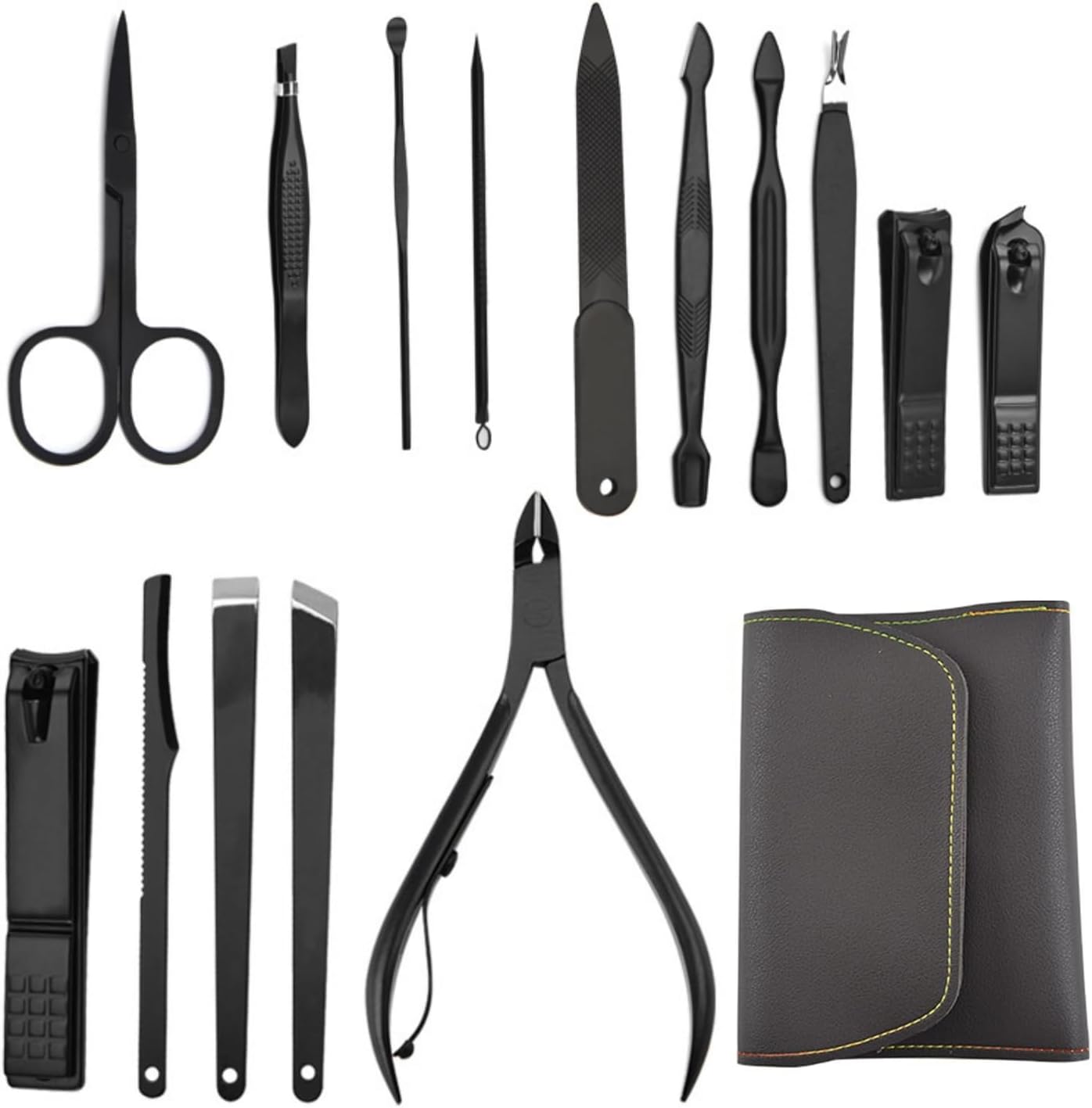 Manicure Set Nail clipper set 16pcs  portable (Stainless Steel)