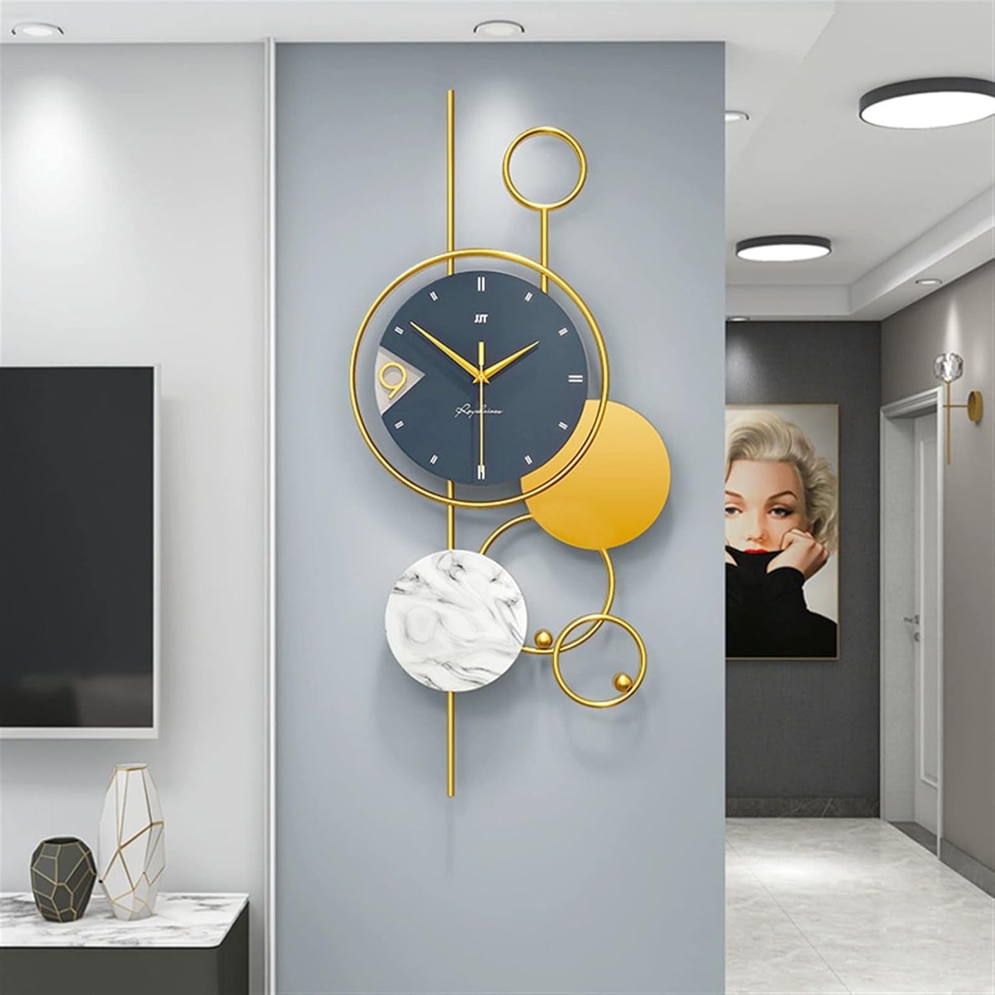 Wall Clock Decorative Clock Living Room Simple Home Dining