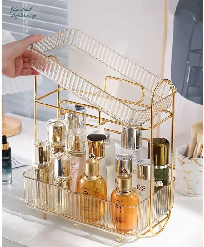 2-Tier Bathroom Organizer Countertop,Vanity Organizer Basket
