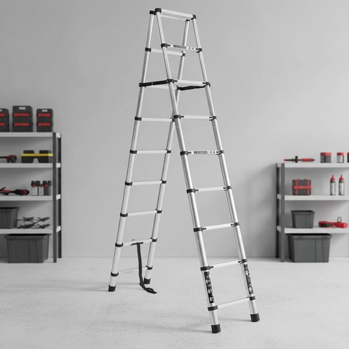 Ladder Aluminum Folding Ladder Telescopic Stepladder