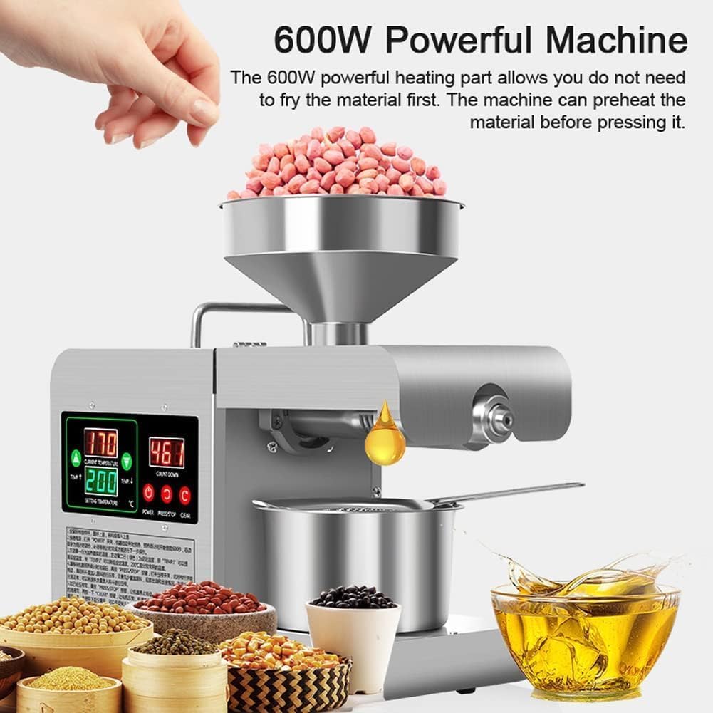 Electric Family/Commercial Healthy Extractor Oil Press Machine
