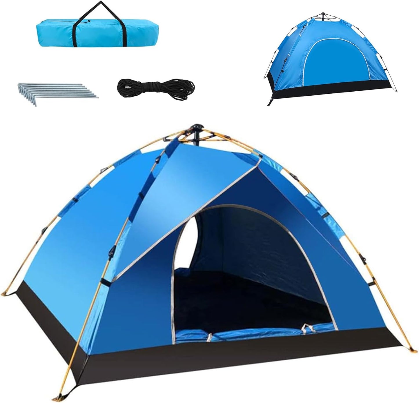 Lightweight Camping Tent 4-6 Person color varies, Great for Outdoor Camping Hiking