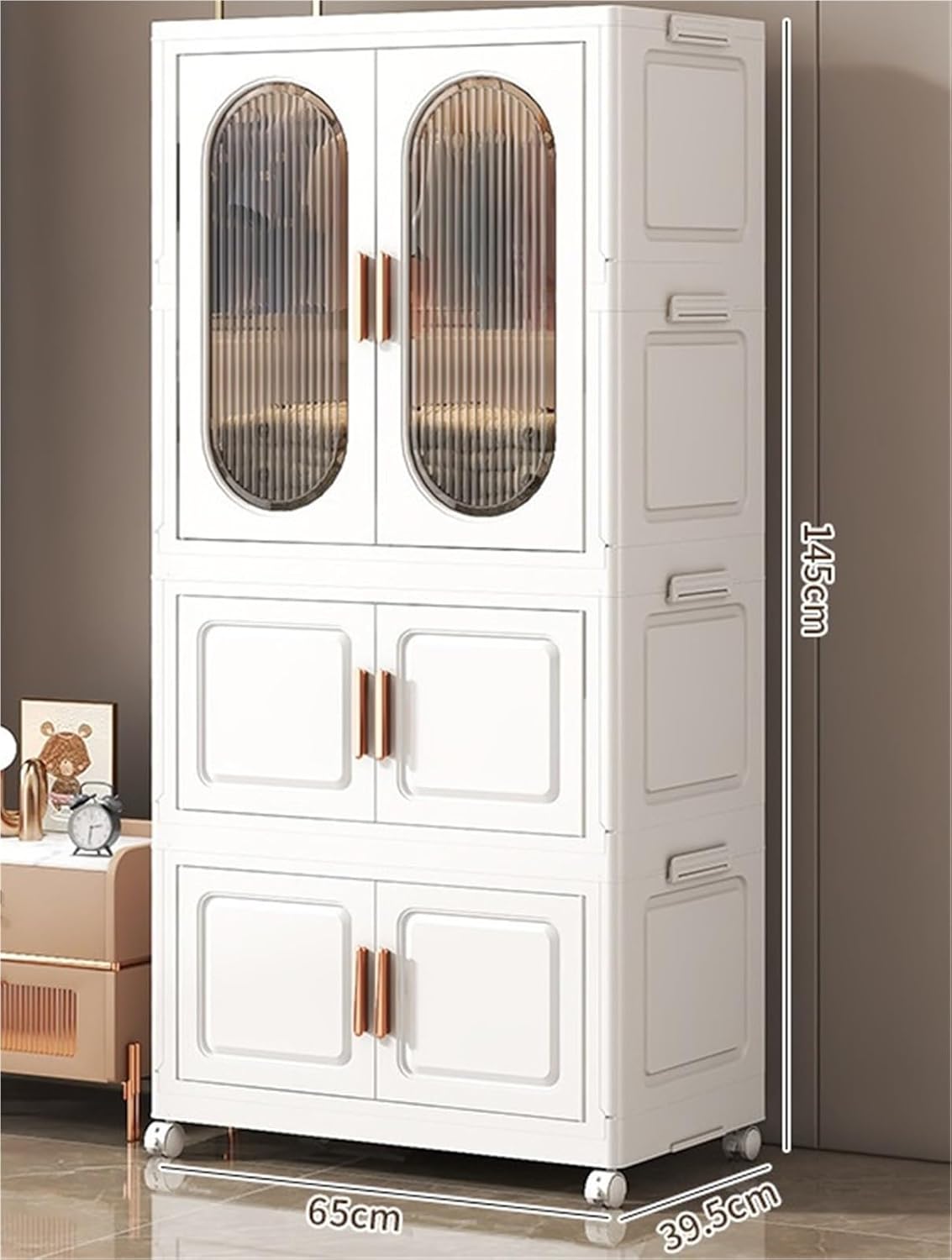 Foldable Clothes Closet Plastic cloarkroom Wardrobe for Household Plastic