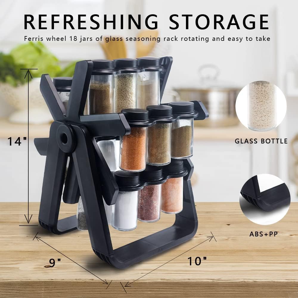 Ferris Wheel Spice Rack 18 spice carousel jars