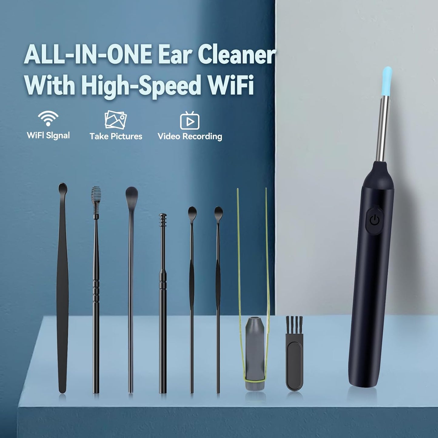 Earwax Remover Tool with 7 Pcs Set IOS/Android