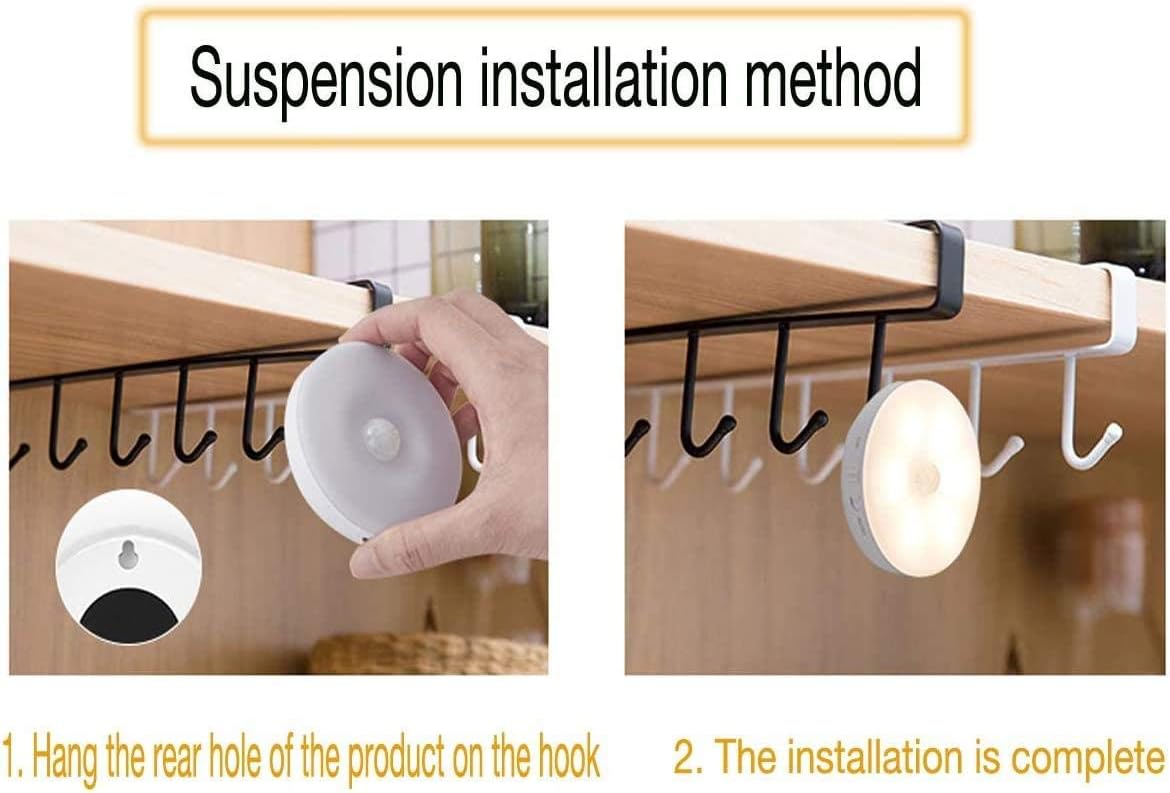 Led Wireless Night Light Motion Sensor Cabinet Light Human Body