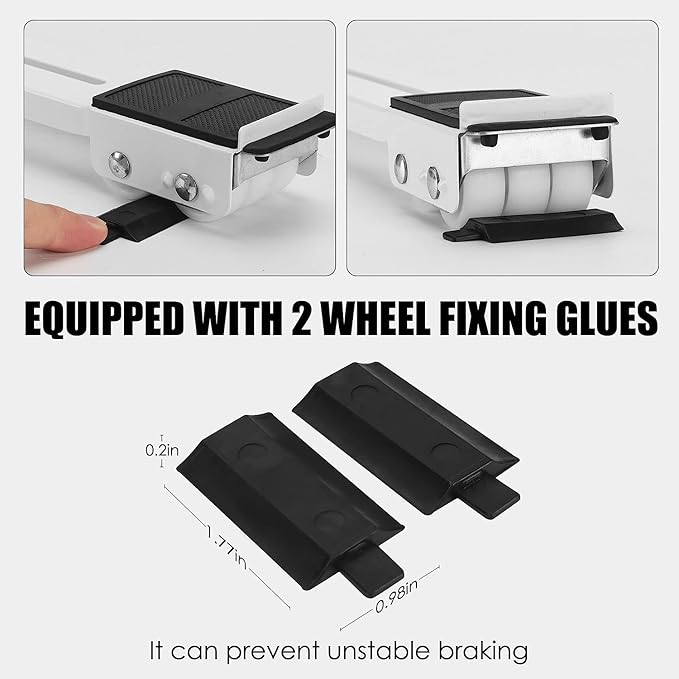 2PCS Heavy-Duty Adjustable Appliance Roller Stand (Supports 200KG+)