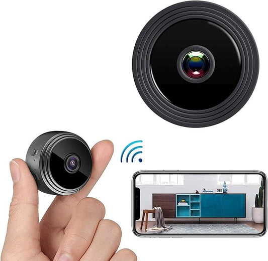 Mini WiFi Hidden Cameras,Wireless Spy Cameras with Video Live Feed / baby Nanny cam