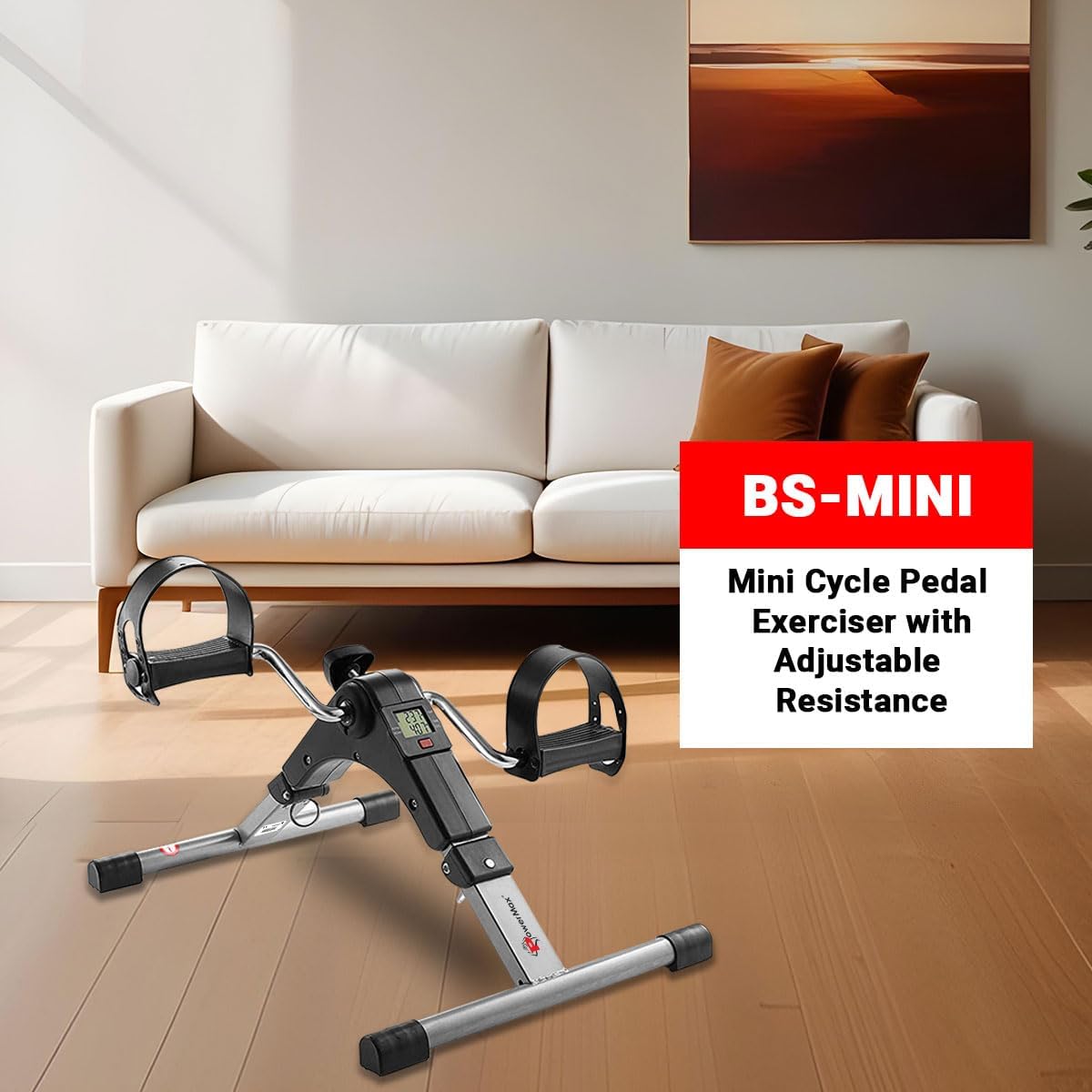 Fitness BS-MINI Mini Cycle Pedal Exerciser with Adjustable Resistance
