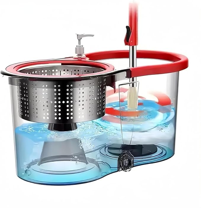 Rotating Spin floor Mop and Bucket with Wringer Kit,360°