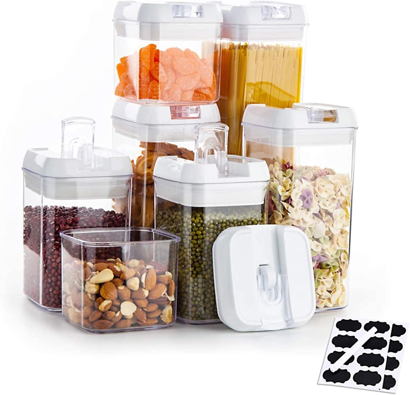 Airtight 7 pcs Food Storage Containers unbreakable