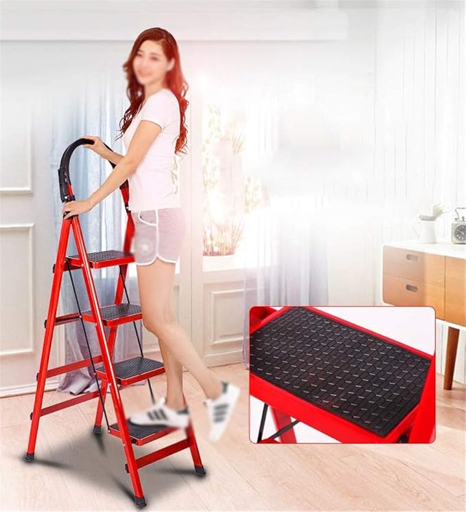 🪜 4-Step Foldable Stool Ladder – Safe, Strong &amp; Space-Saving
