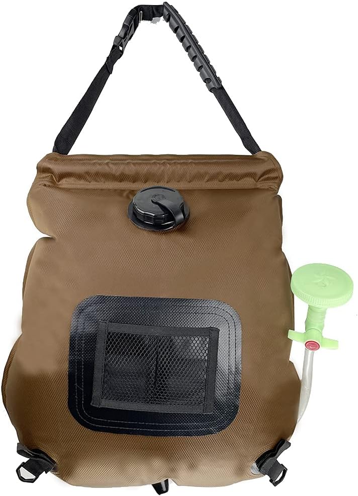 Solar camping Shower Bag, 5 Gallons/20L Camping