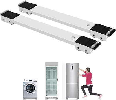 2PCS Heavy-Duty Adjustable Appliance Roller Stand (Supports 200KG+)
