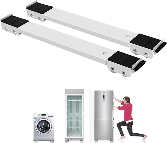 2PCS Heavy-Duty Adjustable Appliance Roller Stand (Supports 200KG+)